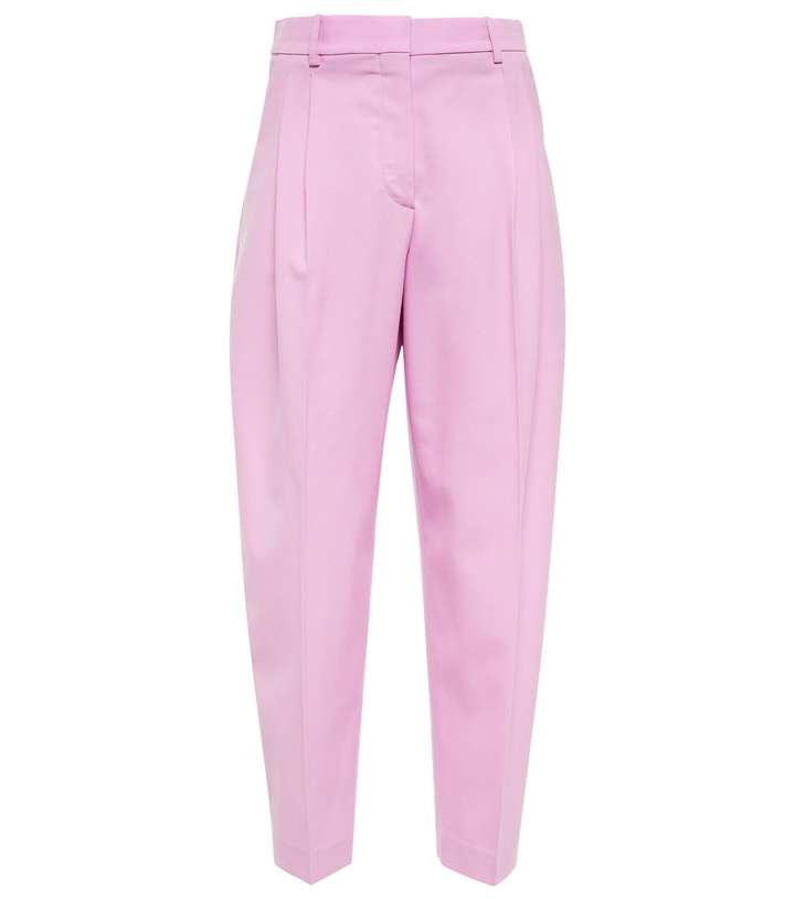 Photo: Stella McCartney - High-rise tapered wool pants