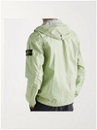 Stone Island - Logo-Appliquéd Garment-Dyed Membrana 3L TC Hooded Anorak - Green