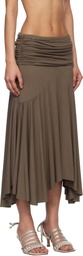 Gimaguas Brown Fortuna Midi Skirt