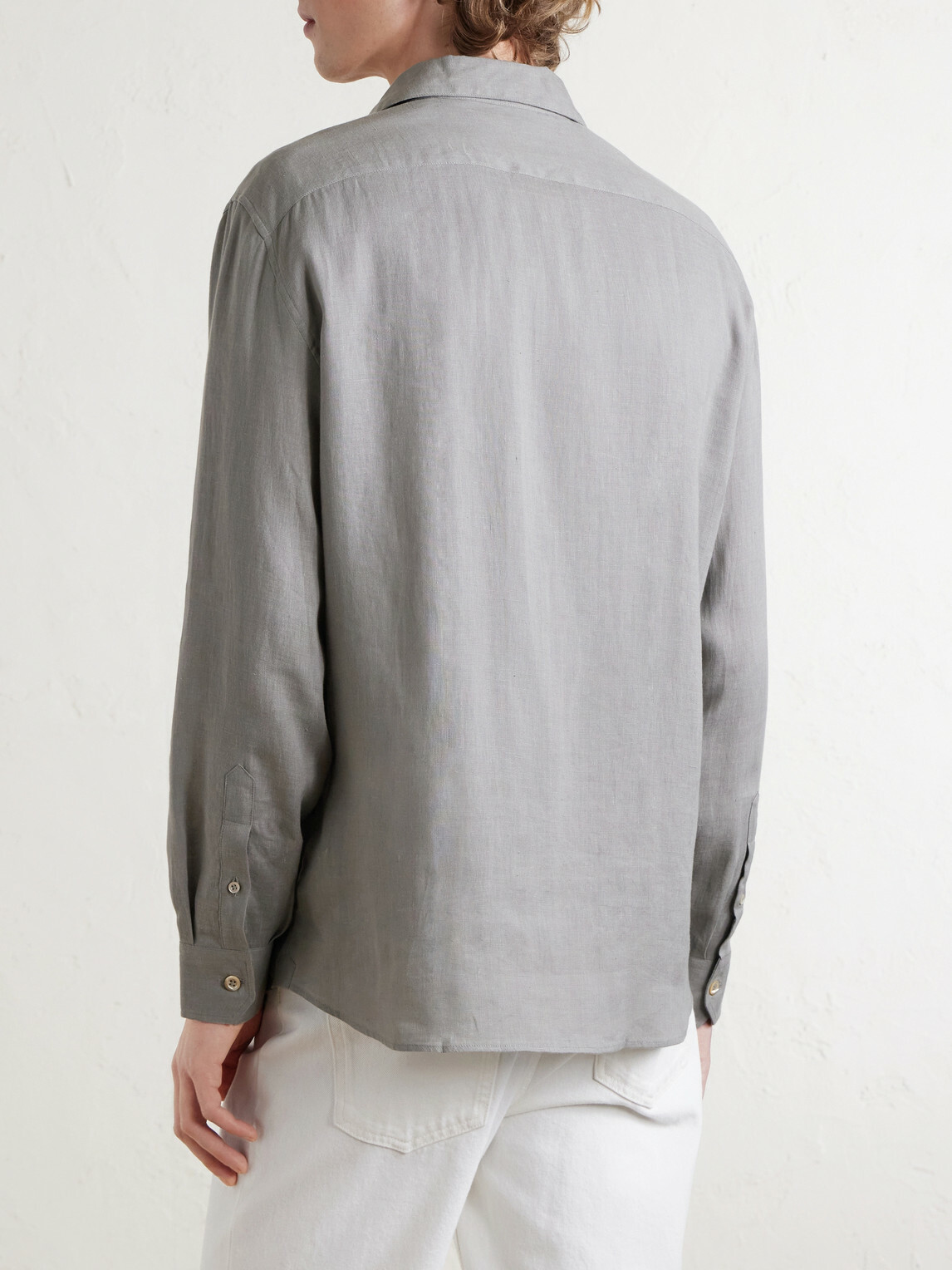 Brunello Cucinelli - Linen Shirt - Gray Brunello Cucinelli