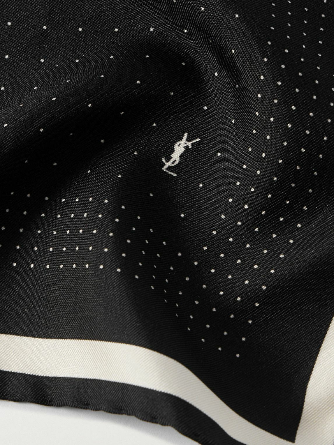 SAINT LAURENT - Printed Silk-Twill Scarf