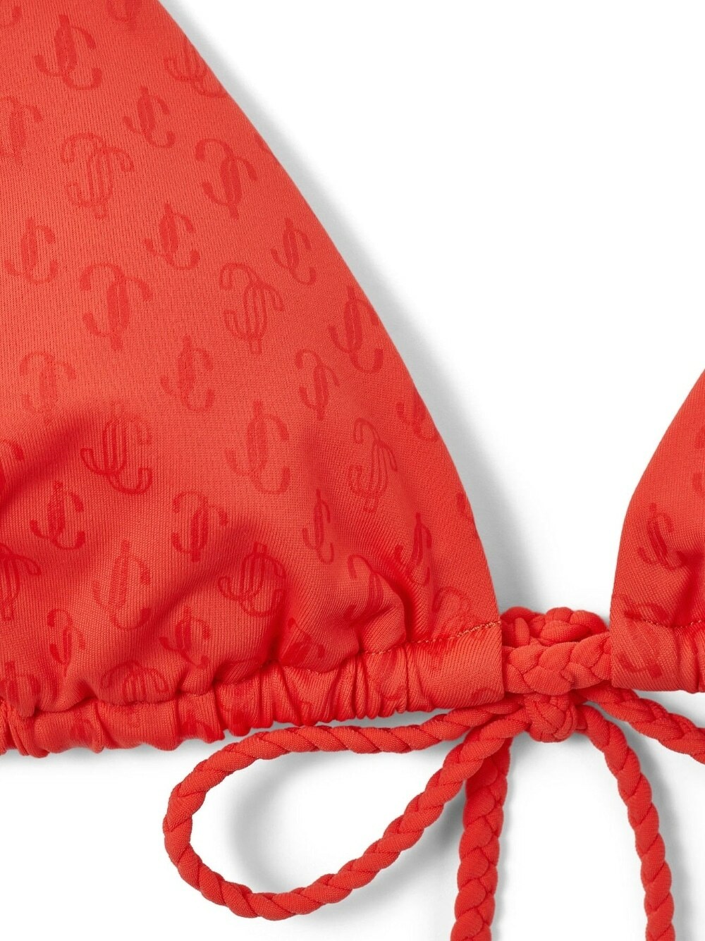 JIMMY CHOO - Logo All Over Triangle Bikini Top Jimmy Choo JIMMY CHOO - Logo All Over Triangle Bikini Top Jimmy Choo