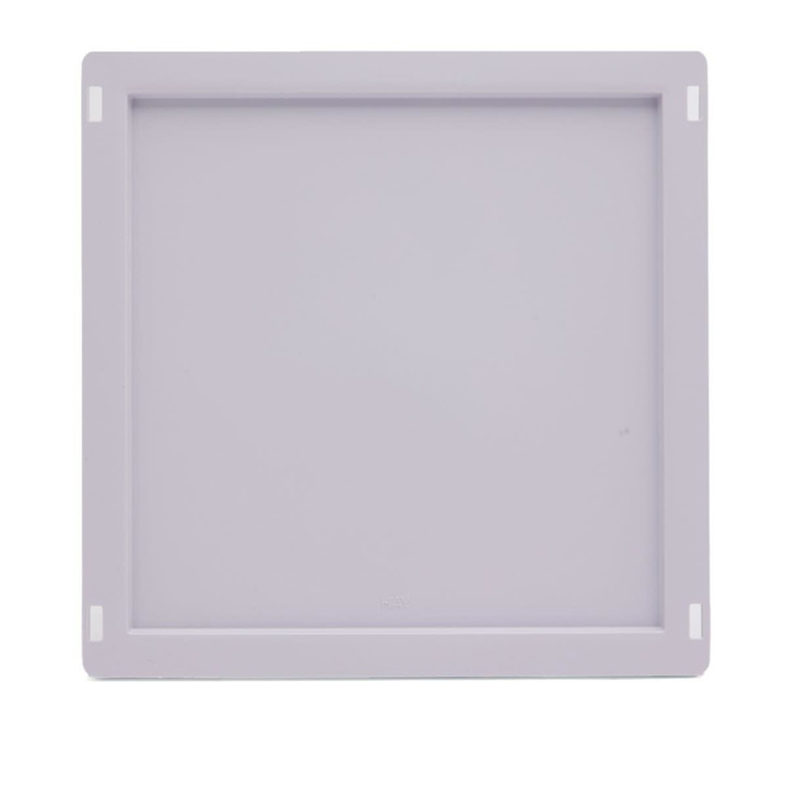 Photo: HAY Medium Square/Cube Recycled Colour Crate Lid in Lavender 