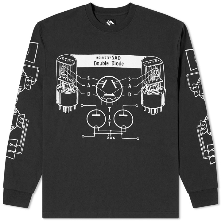 Photo: The Trilogy Tapes Men's Sad Long Sleeve T-Shirt in Black