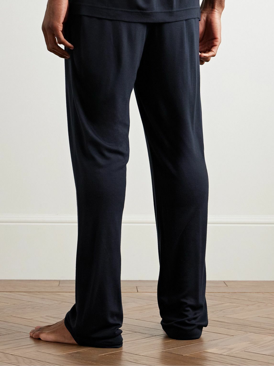Mr P. - Modal-Jersey Pyjama Trousers - Blue