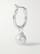 Hatton Labs - Sterling Silver Pearl Hoop Earrings