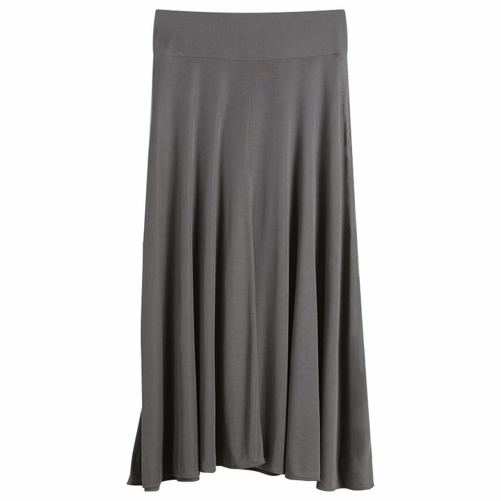 Photo: ST. Agni Women's Fluid Jersey Skirt in Soot