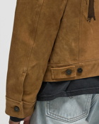 One Of These Days Along The Fence Trucker Jacket Brown - Mens - Bomber Jackets/Windbreaker