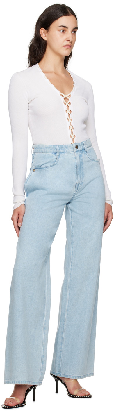 Dion Lee Blue Classic Jeans