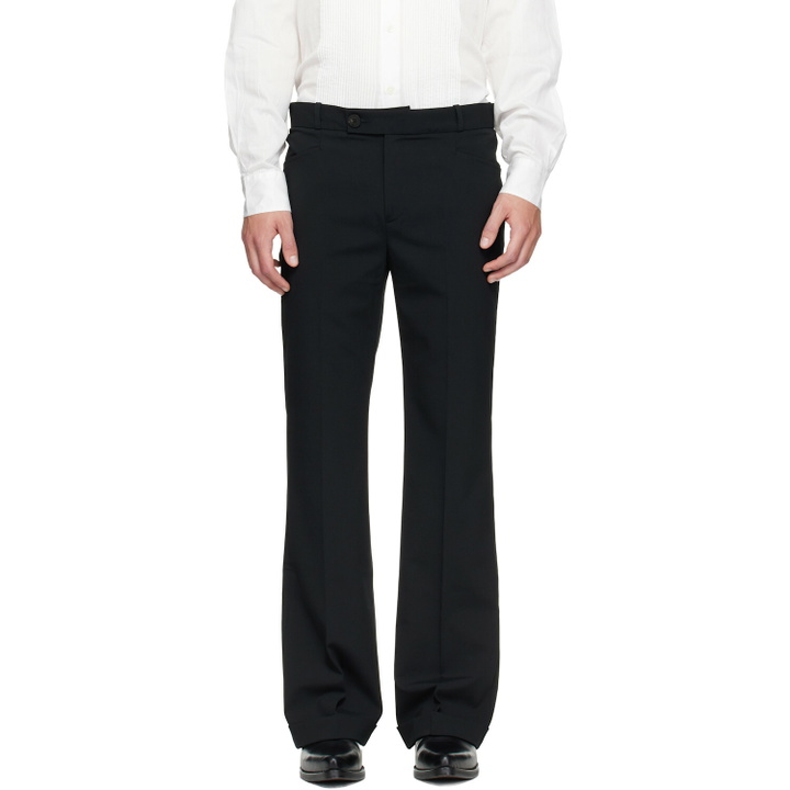 Photo: Ernest W. Baker Black Cuffed 70's Trousers