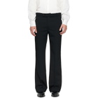 Ernest W. Baker Black Cuffed 70's Trousers