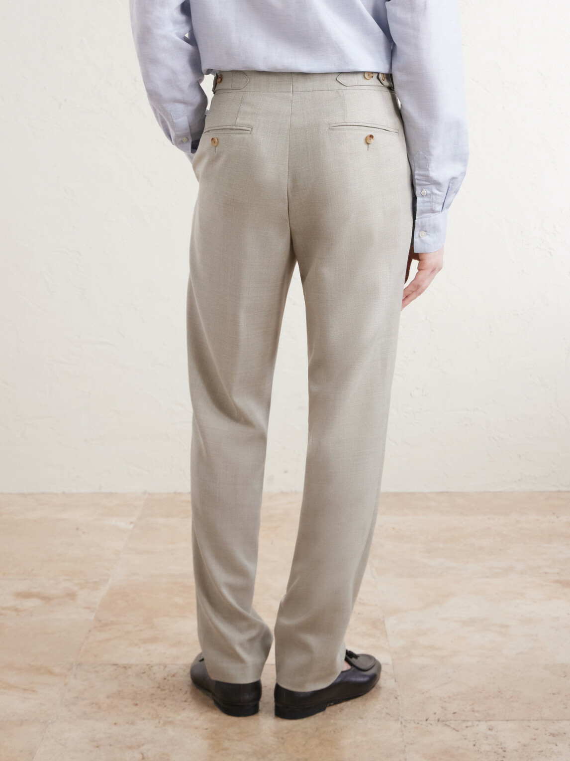 Mr P. - Wool suit trousers - Neutrals
