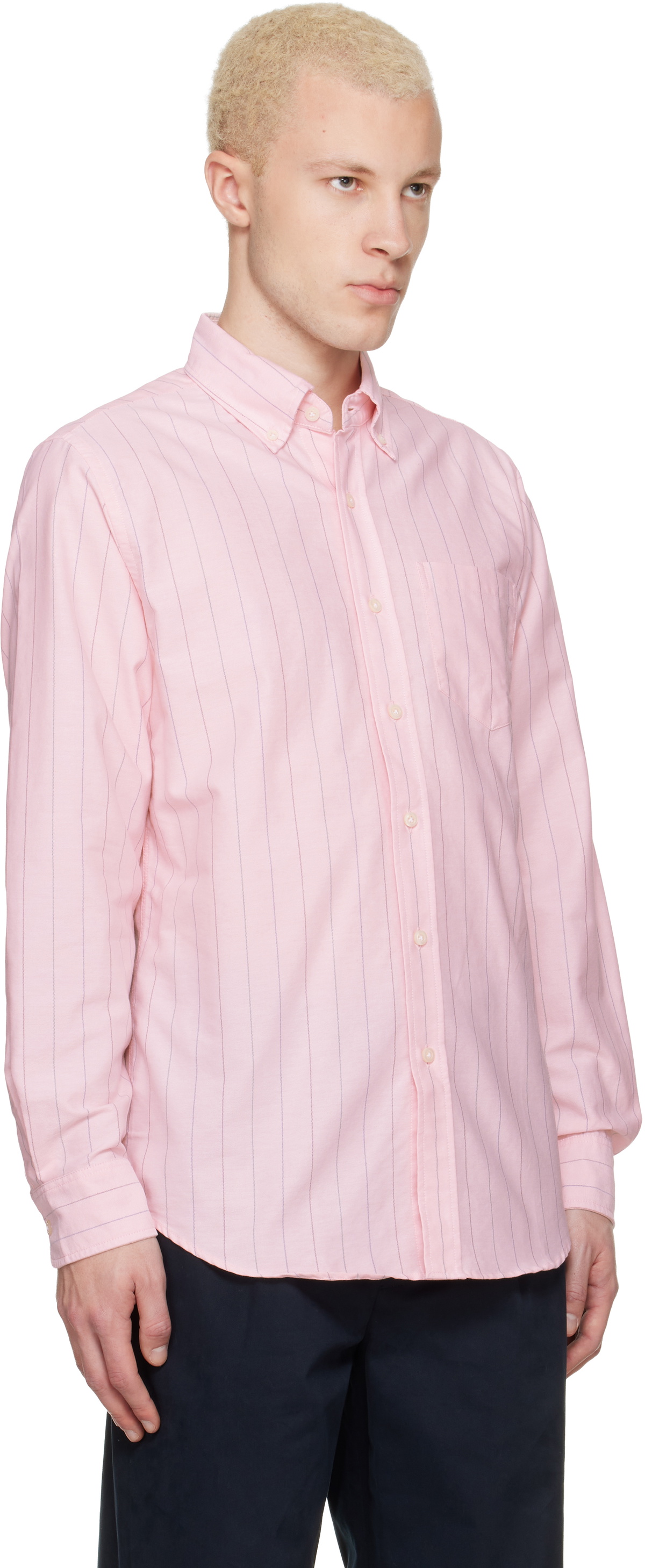 Noah Pink Lightweight Oxford Shirt
