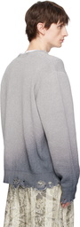 Dime Gray Cat Knit Sweater