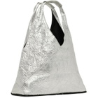 MM6 Maison Margiela Silver Zip Pouch Tote