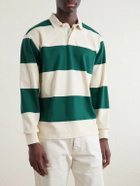 Drake's - Stripe Cotton-Jersey Polo Shirt - Neutrals