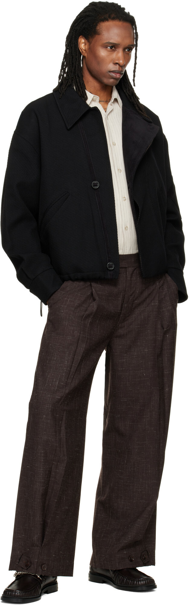 NULLUS Black Layered Placket MK3 Jacket