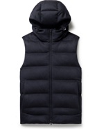 Loro Piana - Fillmore Quilted Storm System Cashmere Hooded Down Gilet - Blue