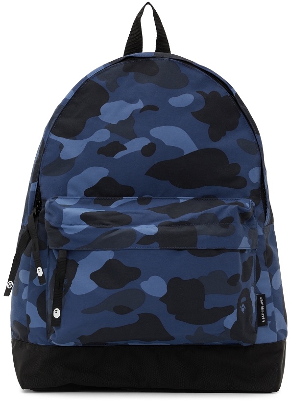 Photo: BAPE Blue Camo Medium Day Pack Backpack
