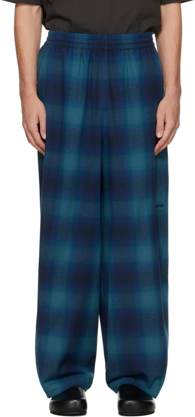 Photo: We11done Blue Flannel Lounge Pants