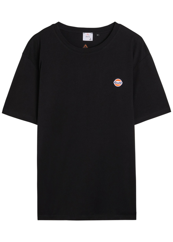 Photo: AN-Y1 Logo-embroidered Cotton T-shirt Black