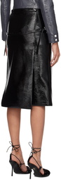 Courrèges Black One Strap Midi Skirt