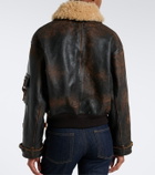 Ralph Lauren Collection Lianne shearling-trimmed leather jacket