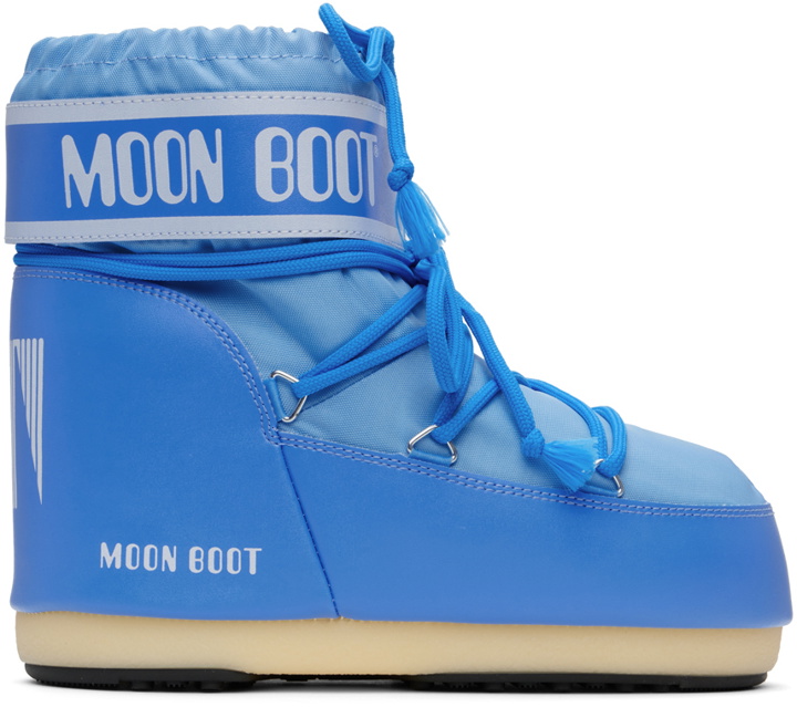 Photo: Moon Boot Blue Icon Low Boots