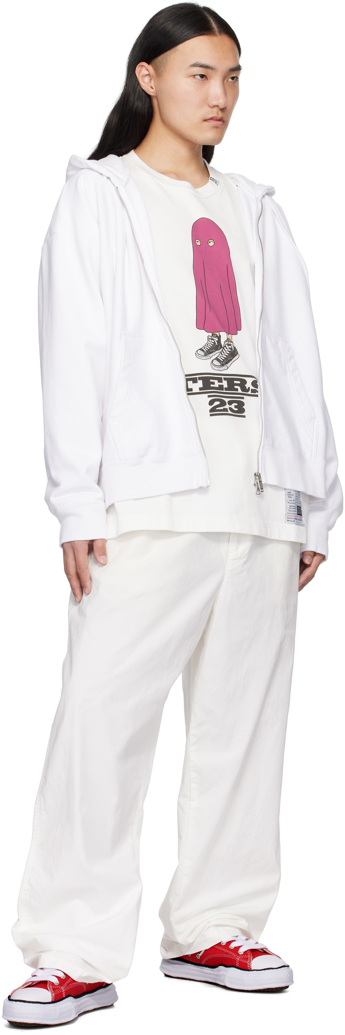 Maison MIHARA YASUHIRO White Light Oxford Easy Trousers