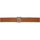 Burberry Tan Monogram Belt