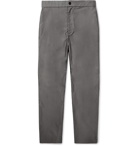 The Row - Grey LA Track Slim-Fit Tapered Cotton Trousers - Gray