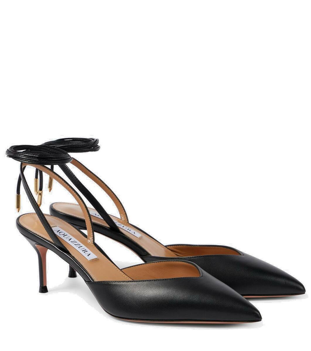 Aquazzura Beyond 65 leather slingback pumps Aquazzura