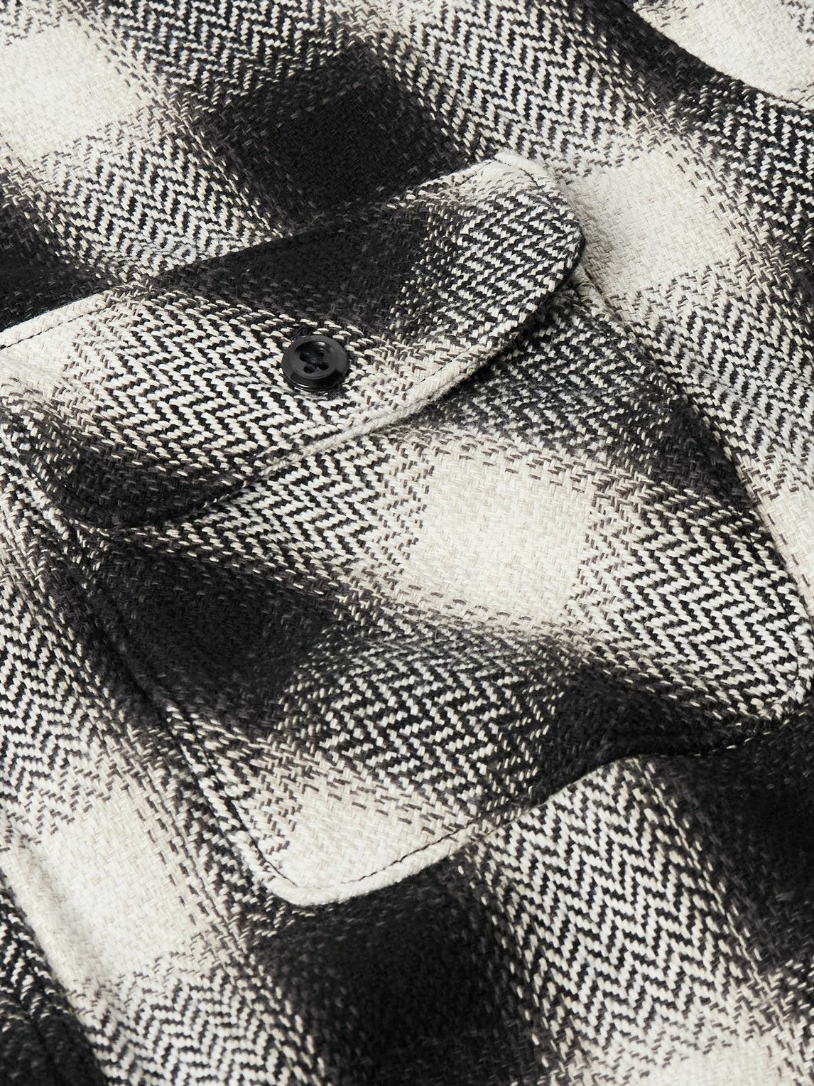 OrSlow - Checked Cotton-Flannel Shirt - Black