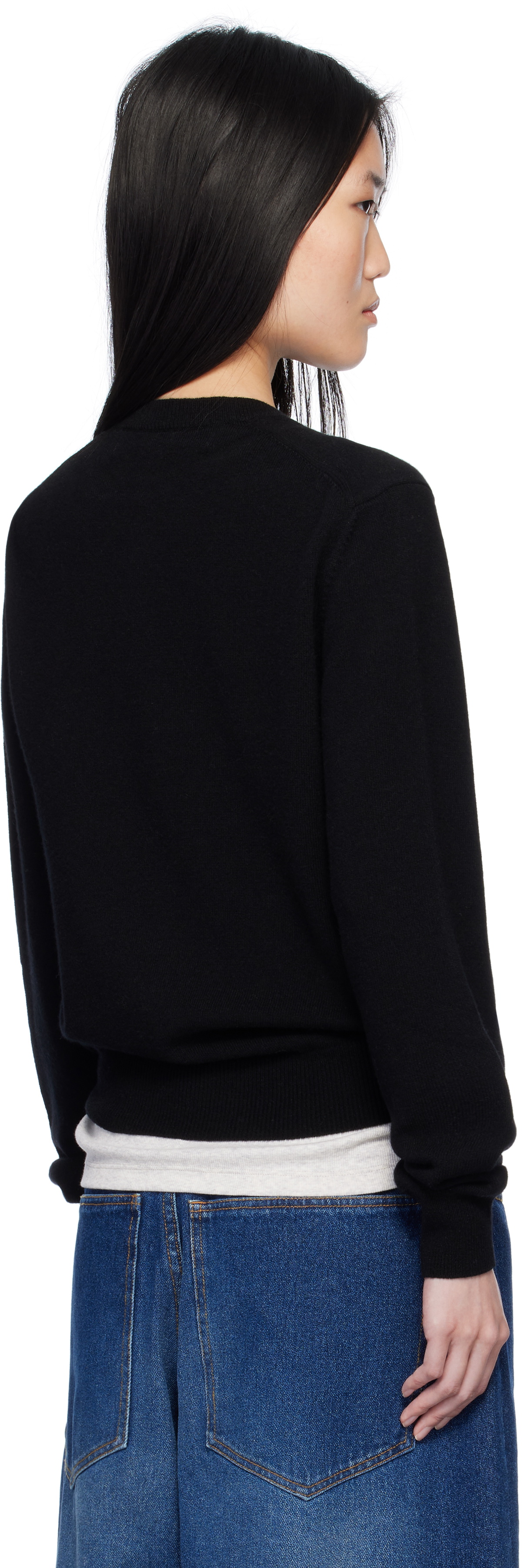 COMME des GARÇONS PLAY Black White Heart Cardigan