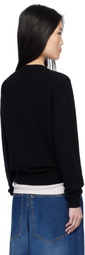COMME des GARÇONS PLAY Black White Heart Cardigan