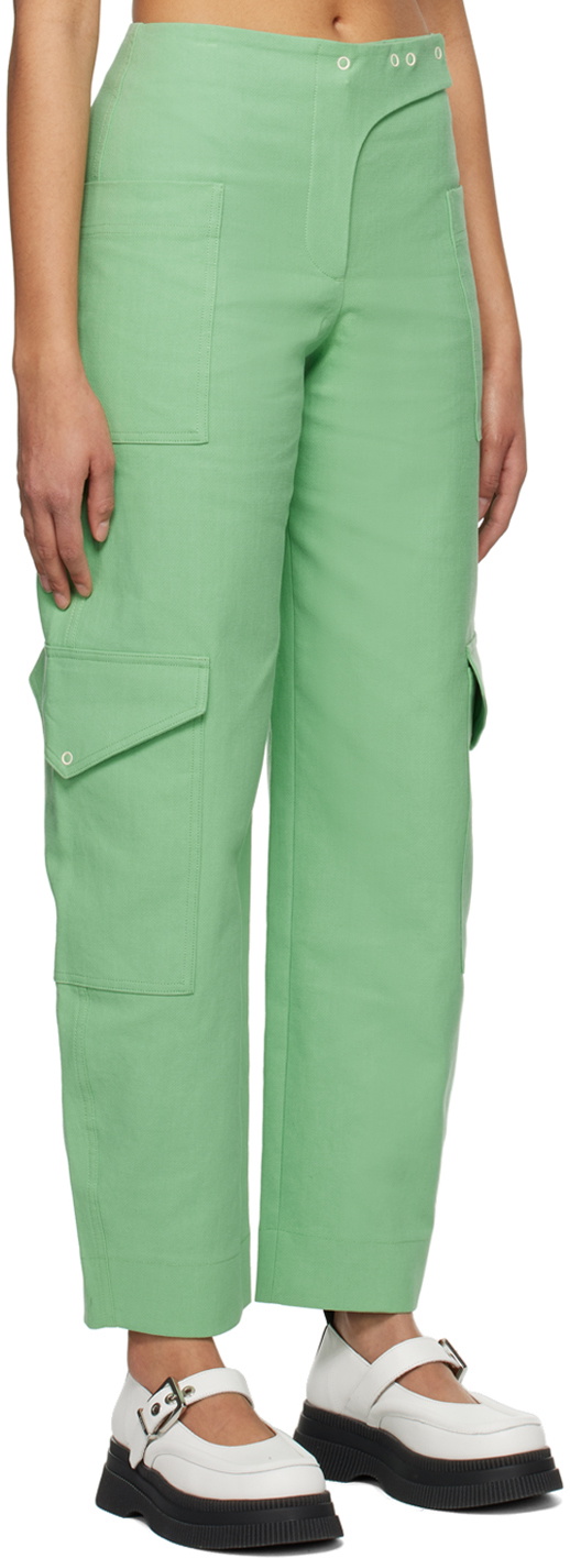GANNI Green Suiting Trousers GANNI