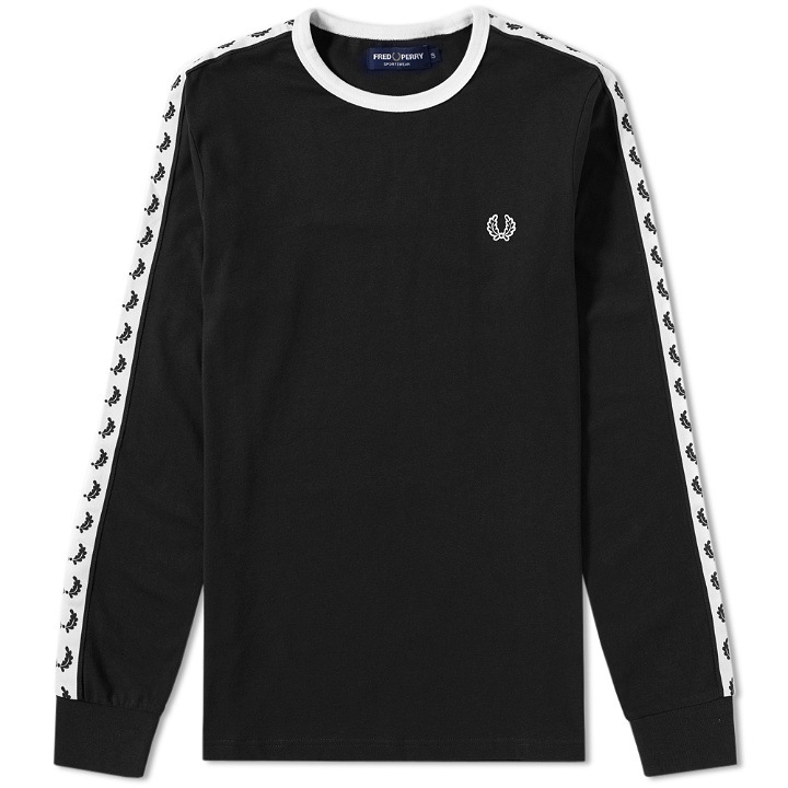 Photo: Fred Perry Long Sleeve Taped Ringer Tee