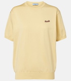 Prada Logo silk-blend top