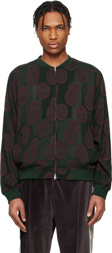 Photo: NEEDLES Green BB Bomber Jacket