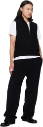 Rier Black Fleece City Sweater Vest
