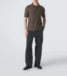 The Row Ravi silk, cashmere, and linen polo shirt