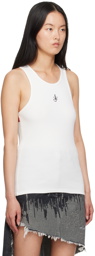 JW Anderson White Printed Tank Top