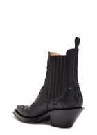Gabriela Hearst Cassidy Leather Ankle Boots Black