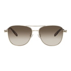 Alexander McQueen Gold Navigator Sunglasses