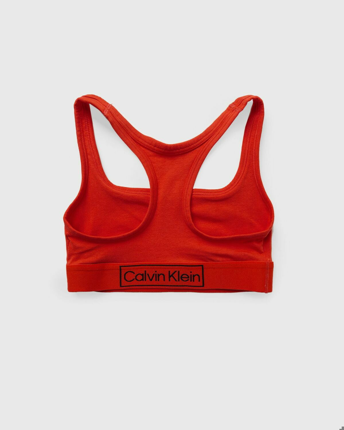 Calvin Klein Underwear Wmns Bra Set (Unlined Bralette & Thong) Black, Red -  Womens - (Sports ) Bras