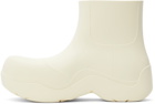 Bottega Veneta Off-White Puddle Chelsea Boots