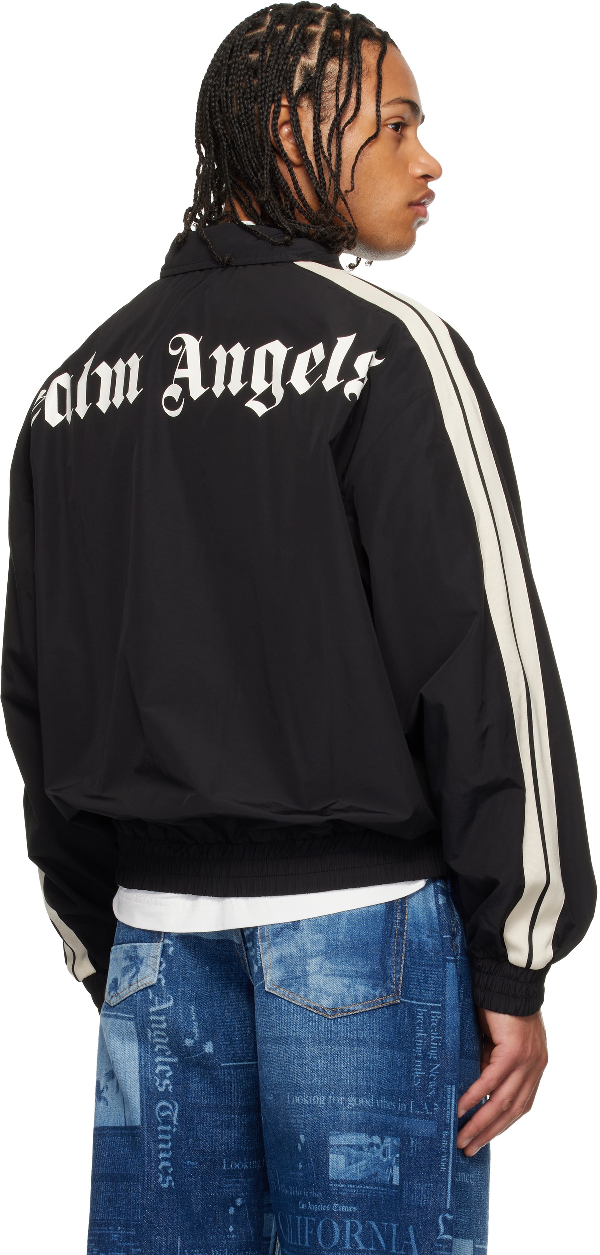 Buy Palm Angels Islands Print Windbreaker ナイロンジャケット 