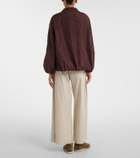 'S Max Mara Cotton poplin wide-leg pants