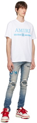 AMIRI Blue MX1 Embroidered Jeans