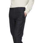 Boss Navy Check Genius Trousers